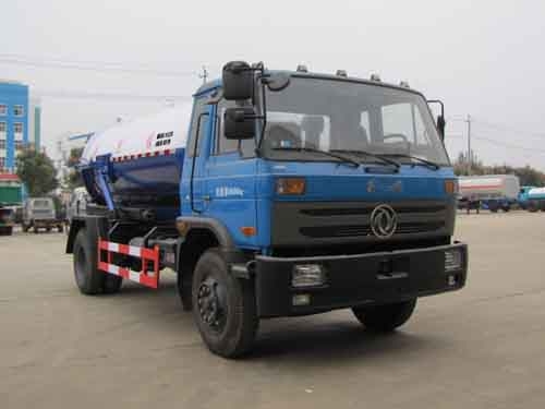 东风平头12.5方吸污车